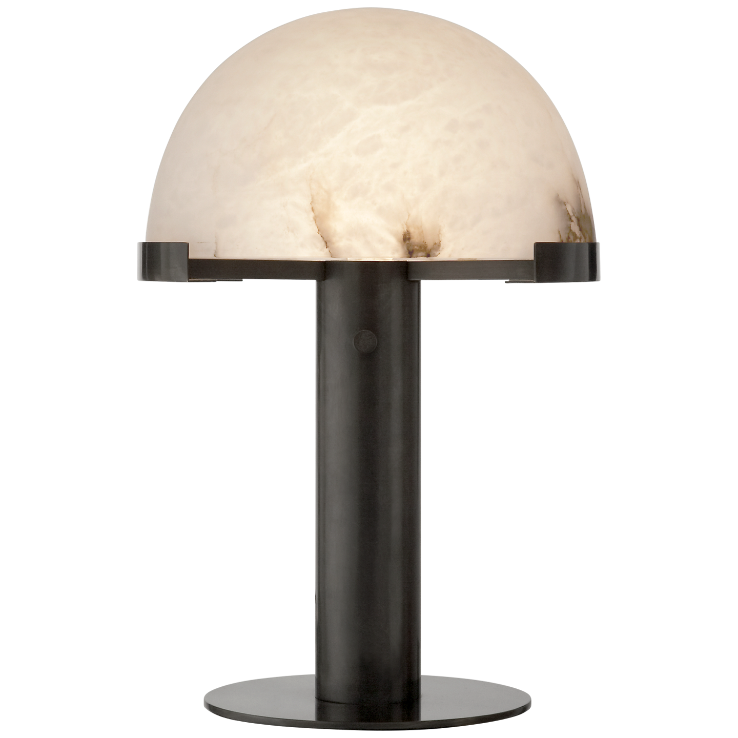 Melange Desk Lamp in Bronze with Alabaster Shade