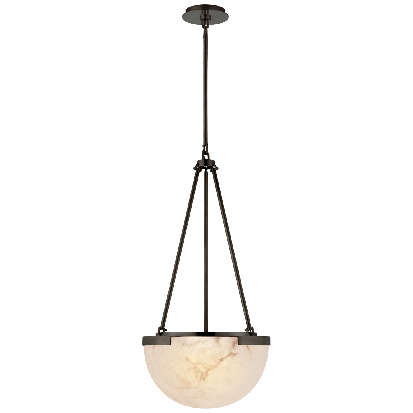 Melange Small Pendant in Bronze with Alabaster