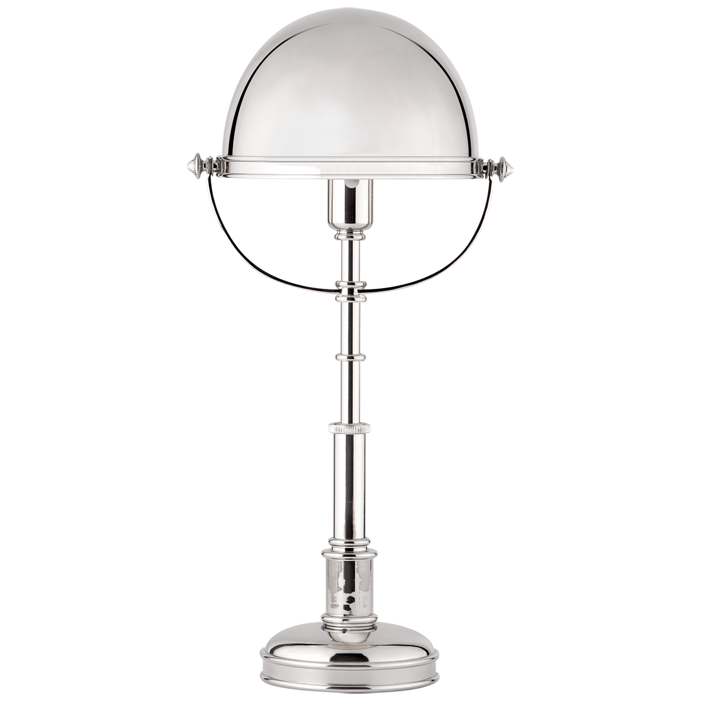 Carthage Table Lamp in Polished Nickel
