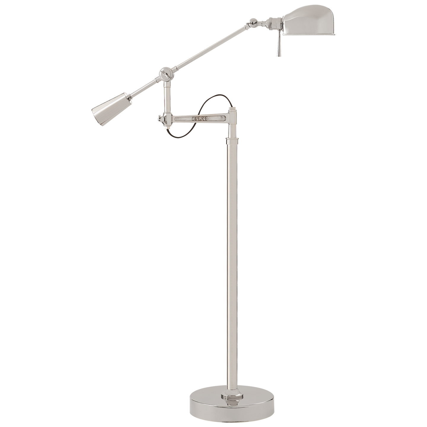 RL '67 Boom Arm Floor Lamp in Polished Nickel