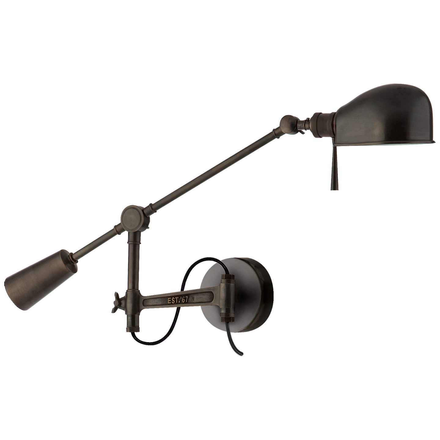 RL '67 Boom Arm Wall Lamp in Bronze