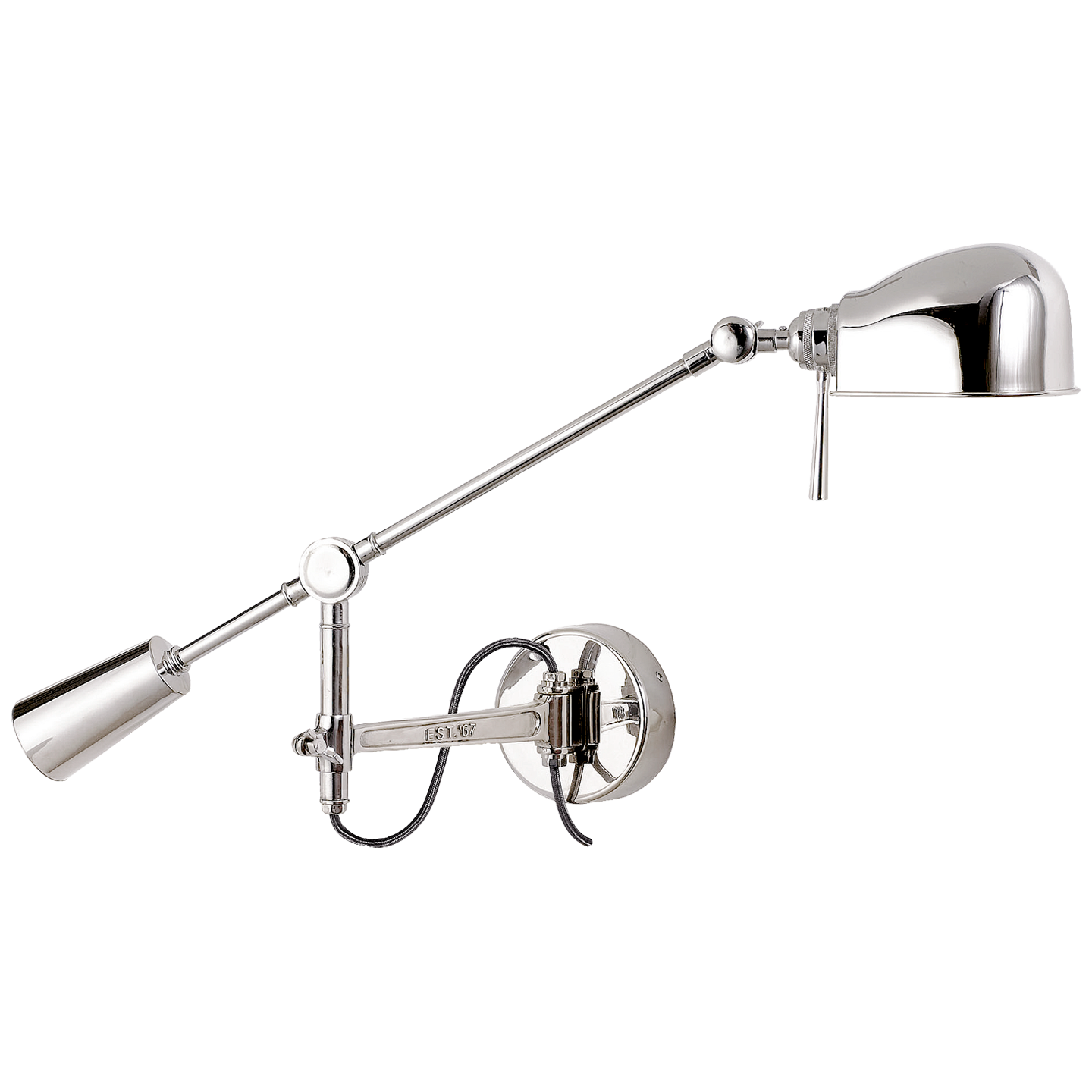 RL '67 Boom Arm Wall Lamp in Polished Nickel