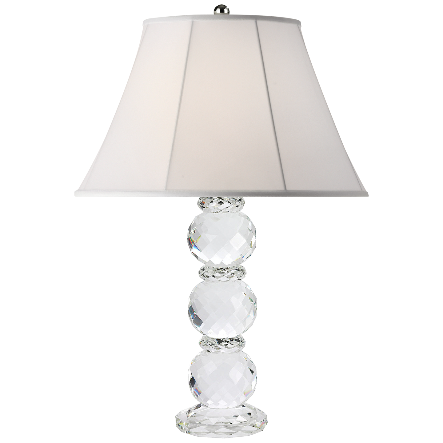 Daniela Table Lamp in Crystal with Silk Shade