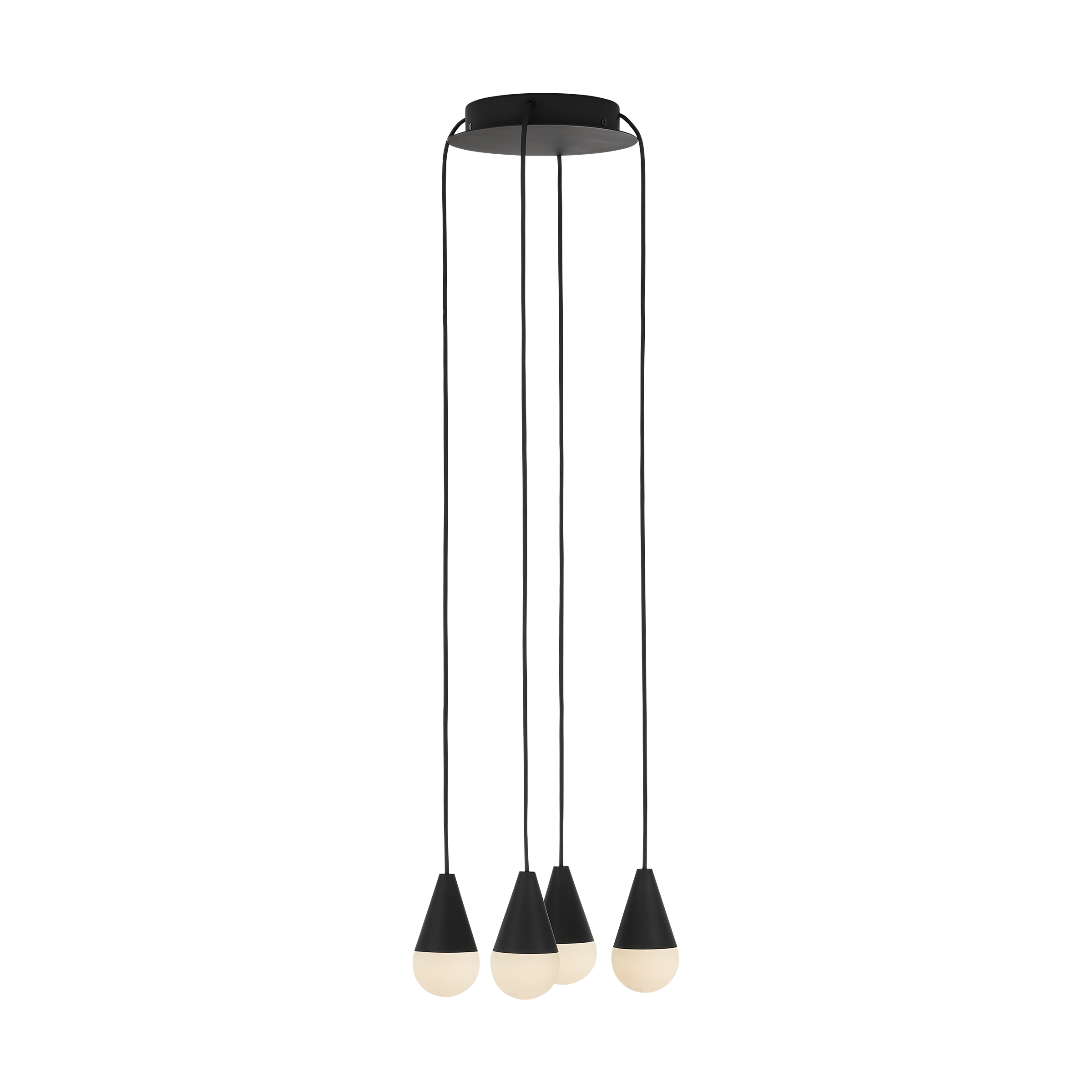 Cupola Alabaster 4-Light Chandelier