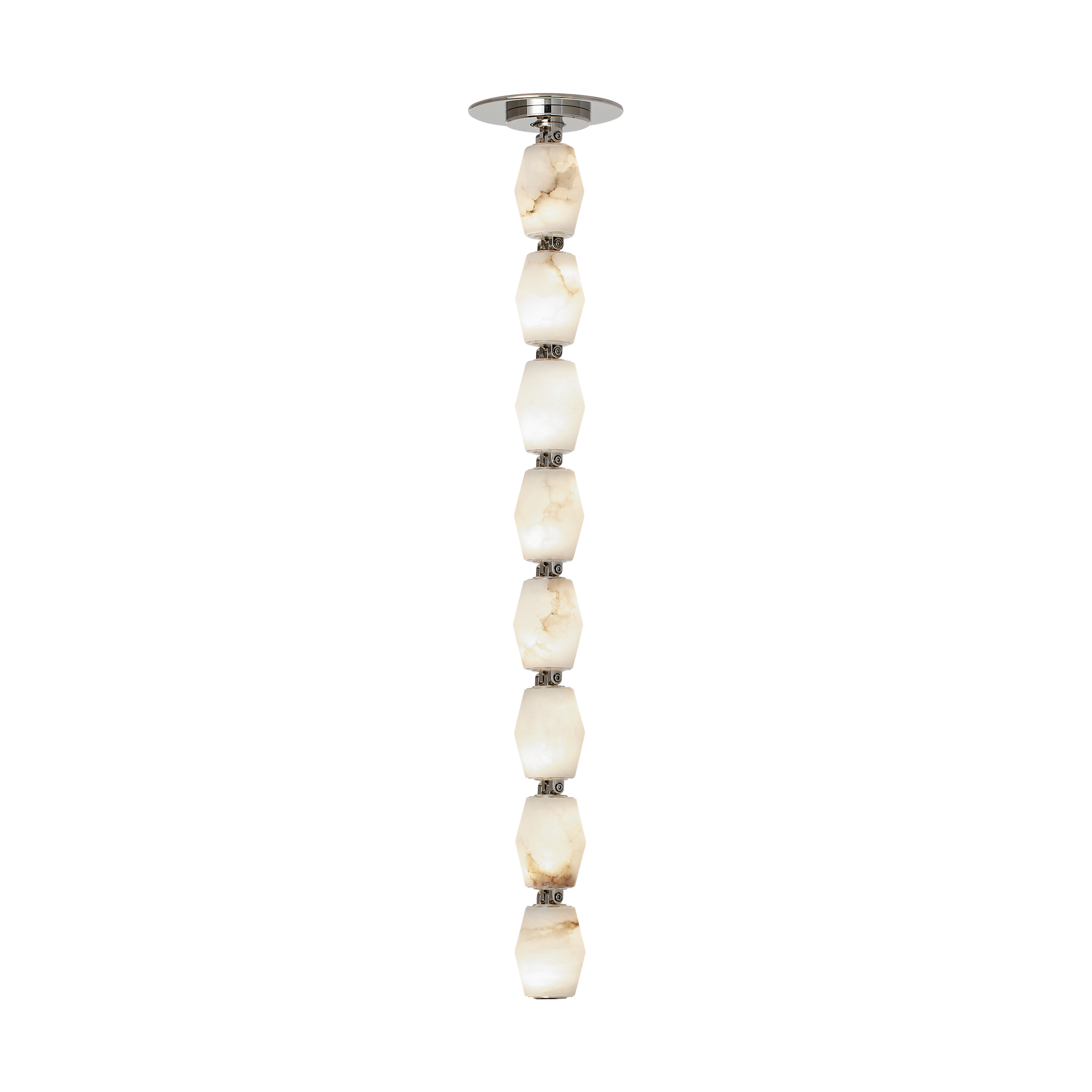 Collier Alabaster 24 Pendant in Polished Nickel 3000K