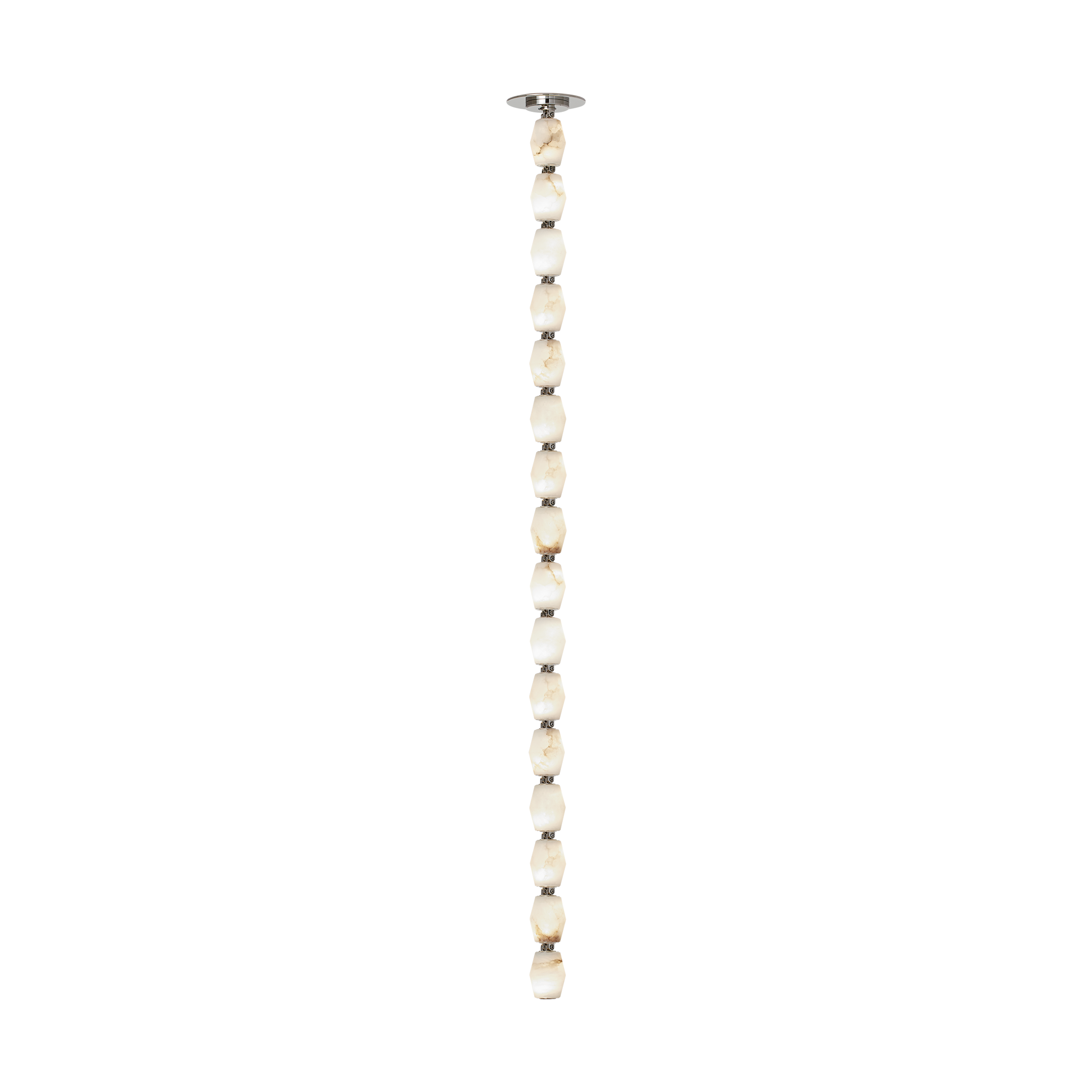 Collier Alabaster 48 Pendant in Polished Nickel 3000K