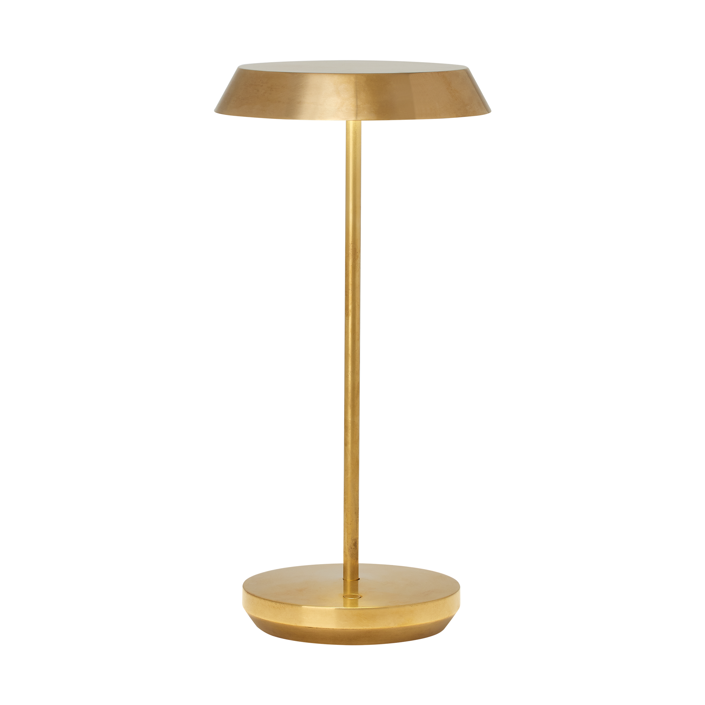 Tepa Accent Rechargeable Table Lamp in Natural Brass