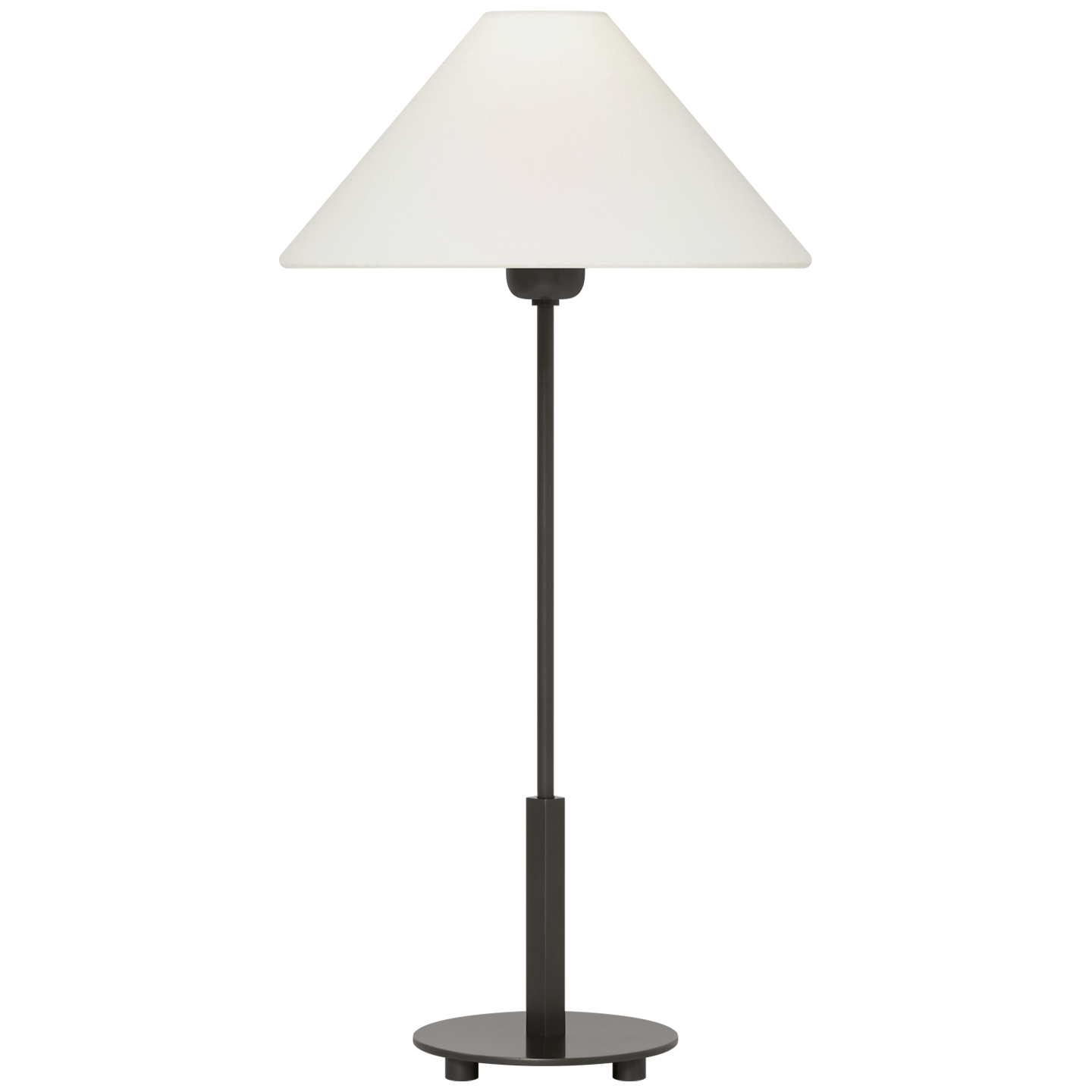 Hackney 24" Cordless Buffet Lamp in Bronze with Linen Shade