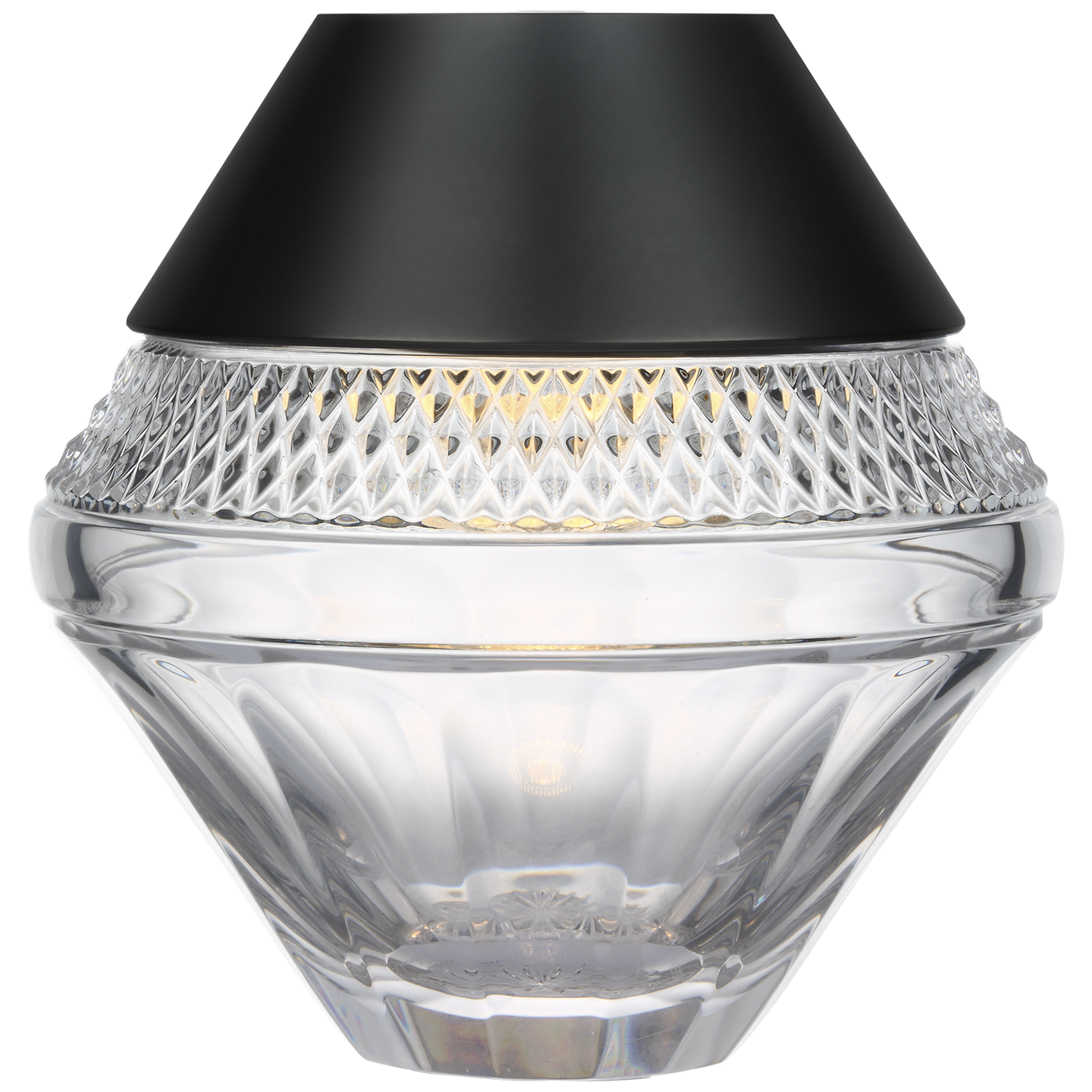Copper Coast 5" Rechargeable Accent Lamp in Bronze with Clear Crystal