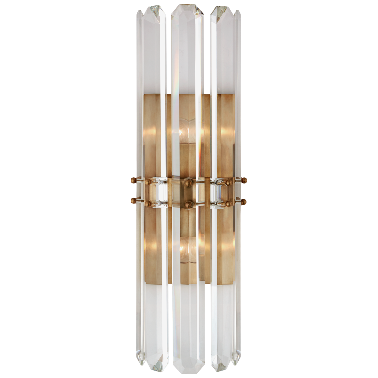 Bonnington Tall Sconce in Hand-Rubbed Antique Brass
