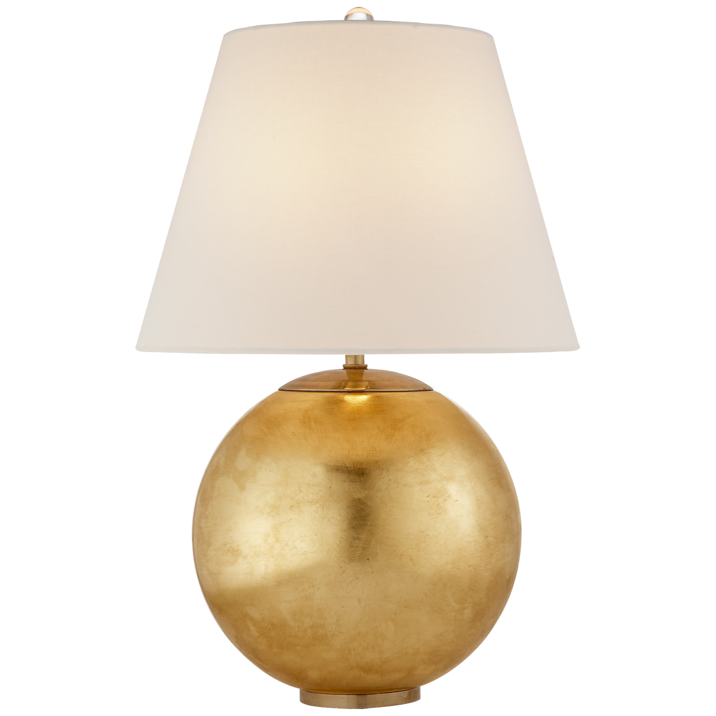 Morton Table Lamp in Gild with Linen Shade