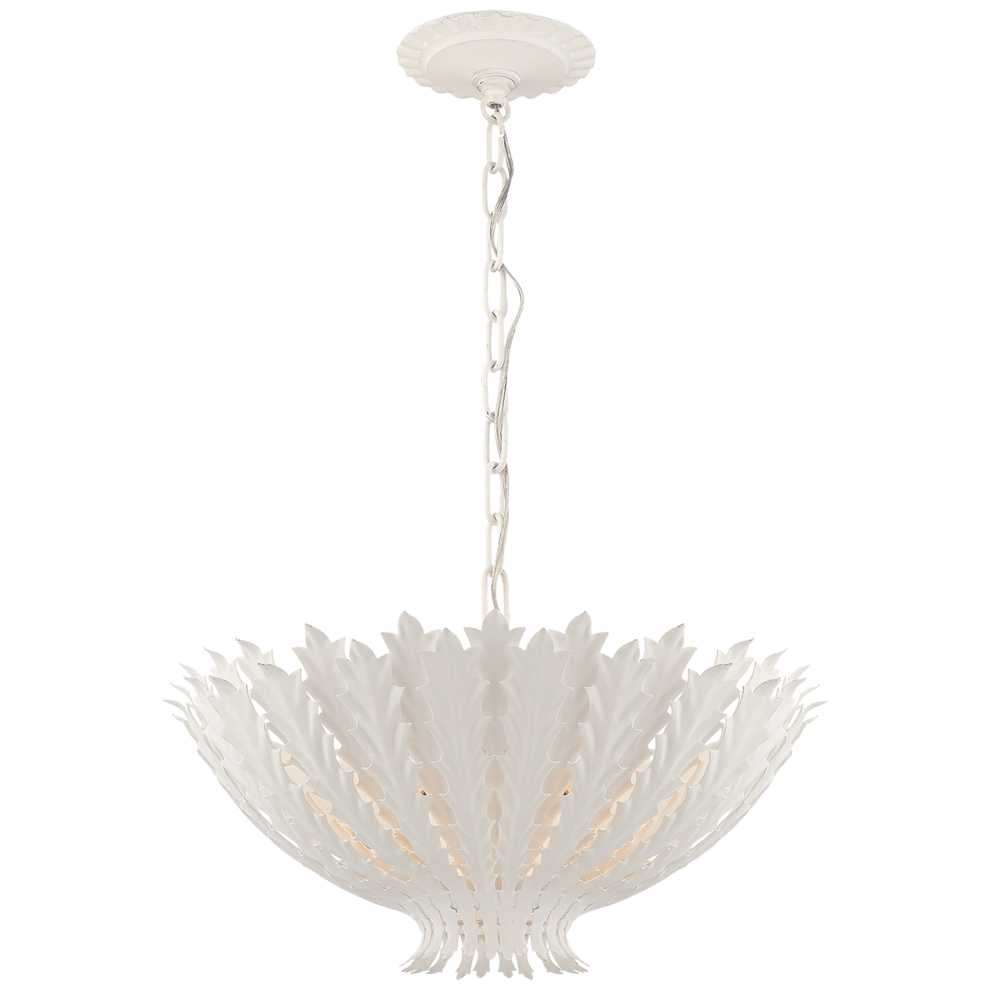 Hampton Small Chandelier in Plaster White
