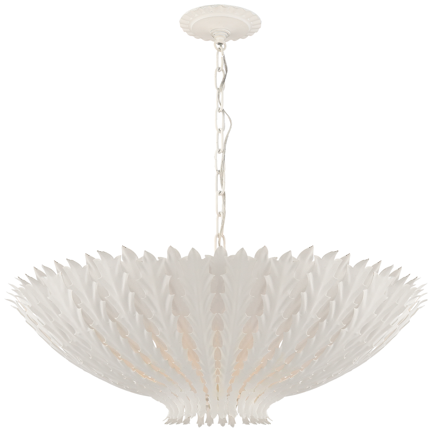 Hampton Medium Chandelier in Plaster White