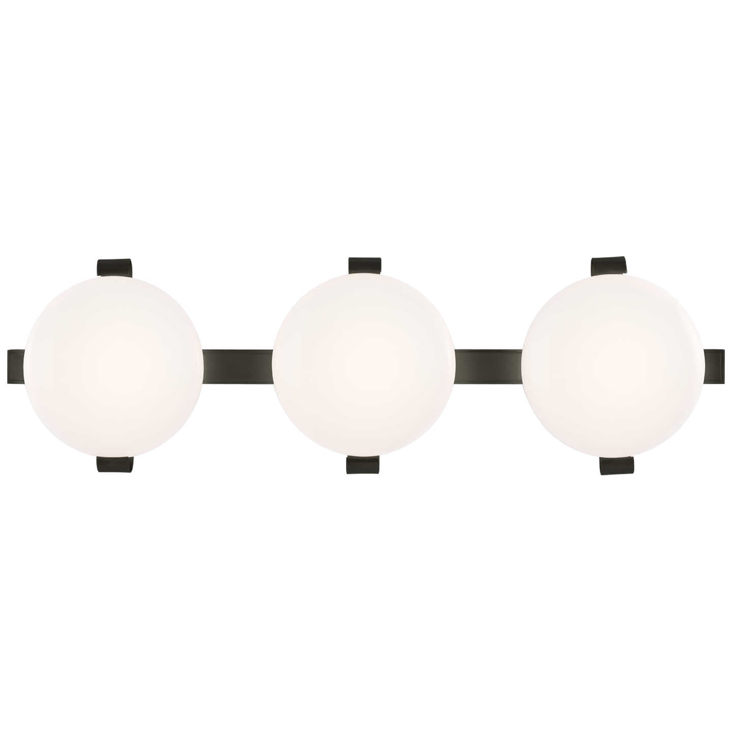Marisol 28" Bath Bar in Gun Metal with White Glass