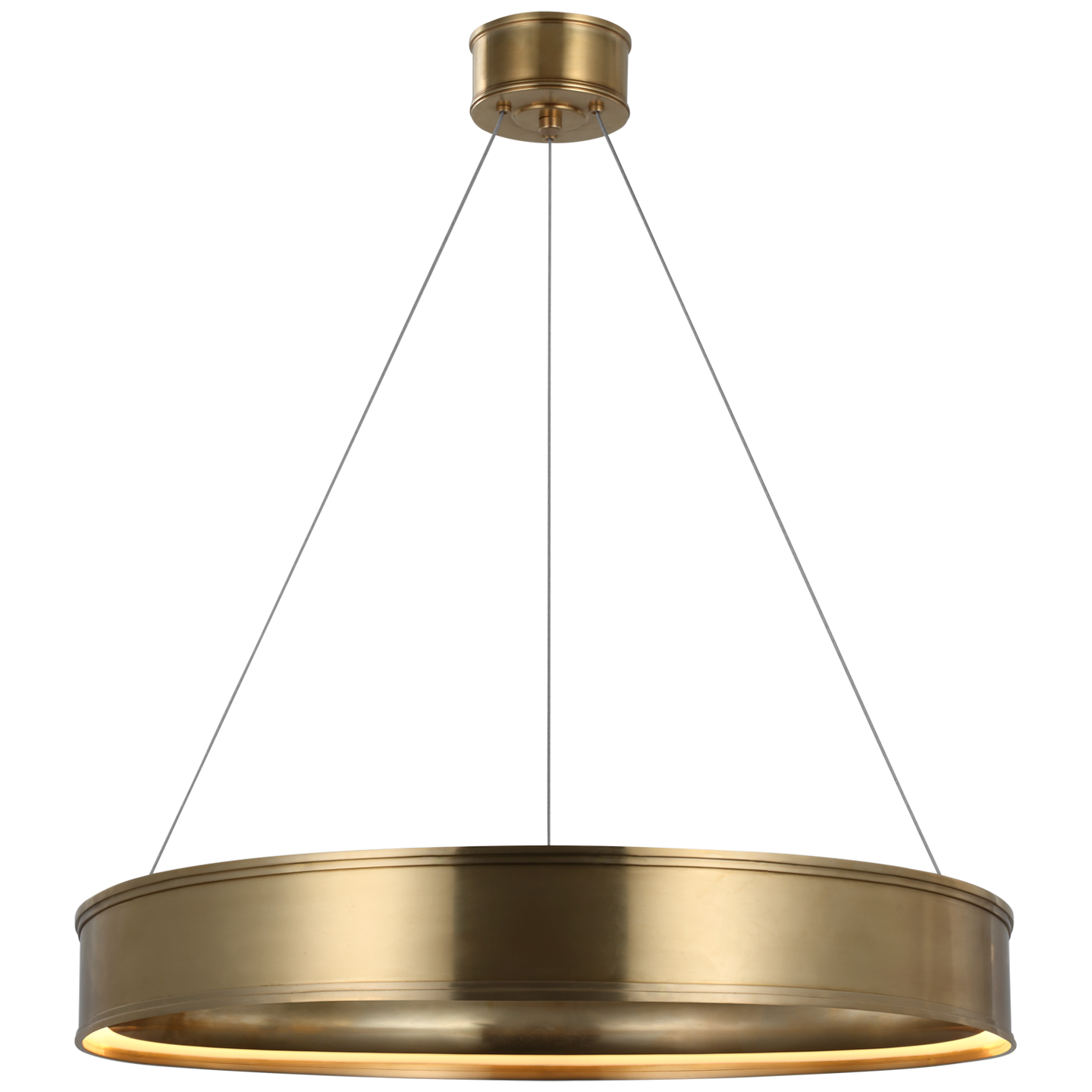 Connery 30" Ring Chandelier in Antique-Burnished Brass