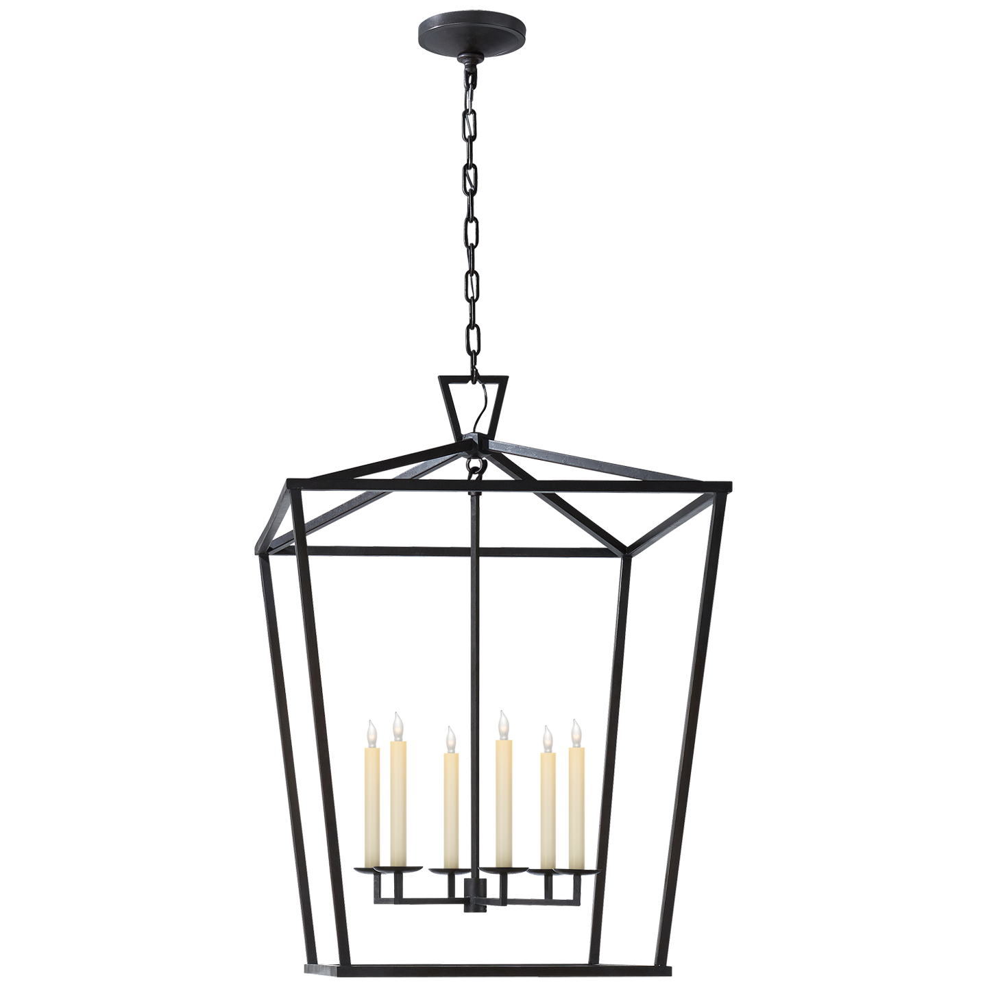 Darlana Extra Large Lantern in Aged Iron