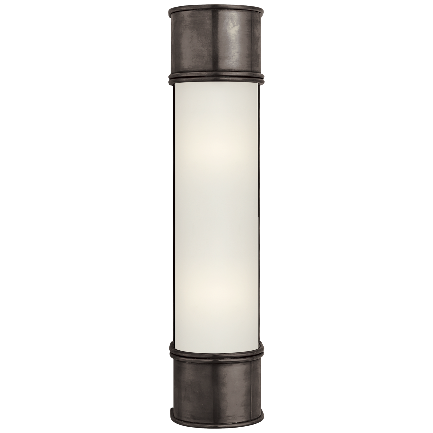 Oxford 18" Bath Sconce in Bronze with Frosted Glass