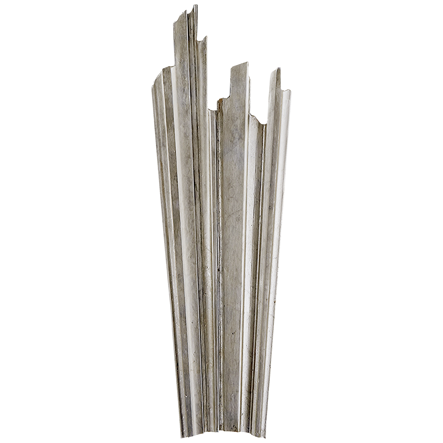 Claymore Sconce in Burnished Silver Leaf
