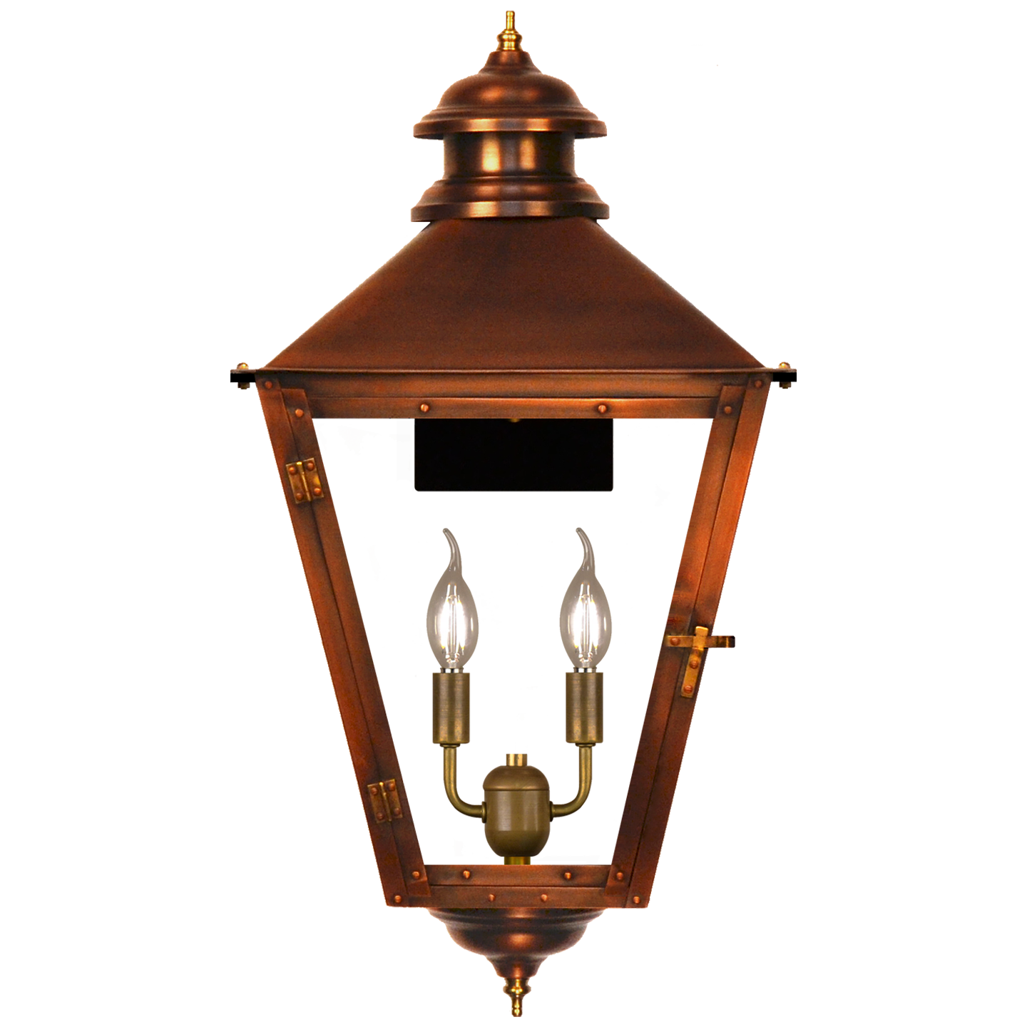 Adams Street 18.5" Wall Lantern in Antique Copper, Electric