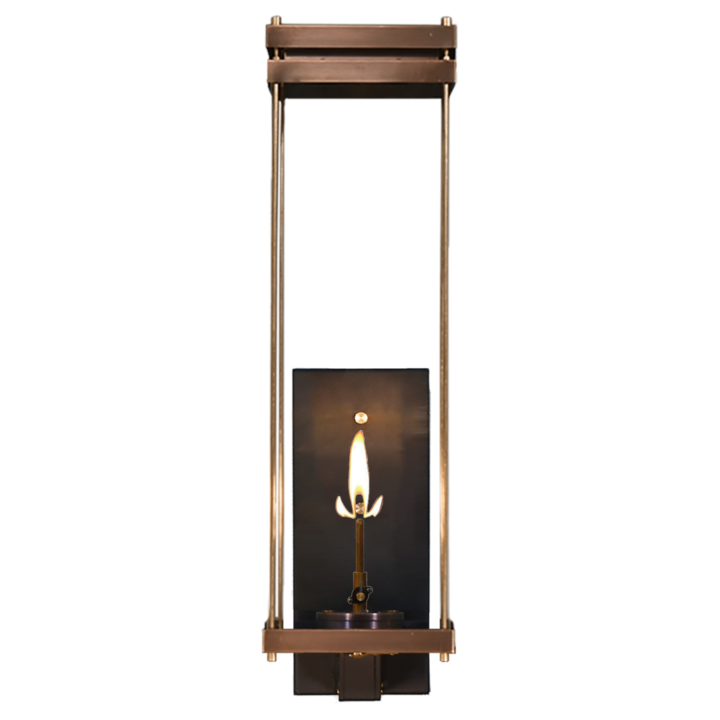 Austin 30" Wall Lantern in Antique Copper, Gas