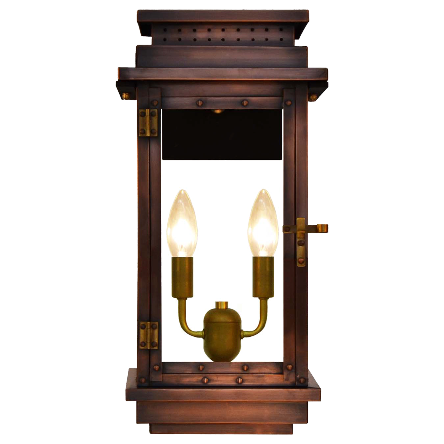 Contempo 18" Wall Lantern in Antique Copper, Electric
