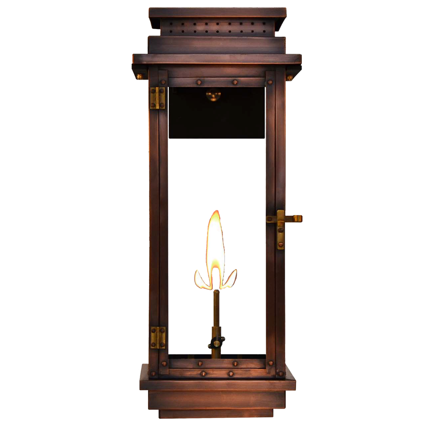 Contempo 24" Wall Lantern in Antique Copper, Gas