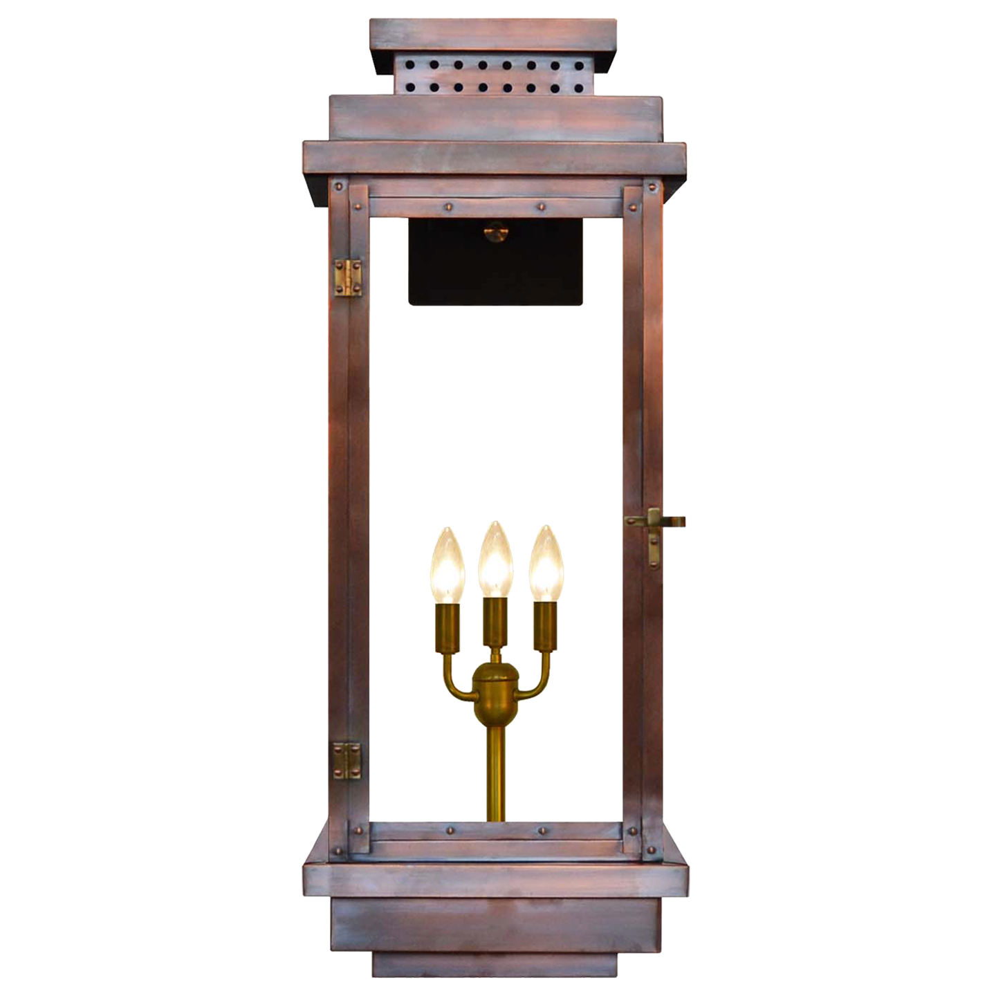Contempo 31" Wall Lantern in Antique Copper, Electric