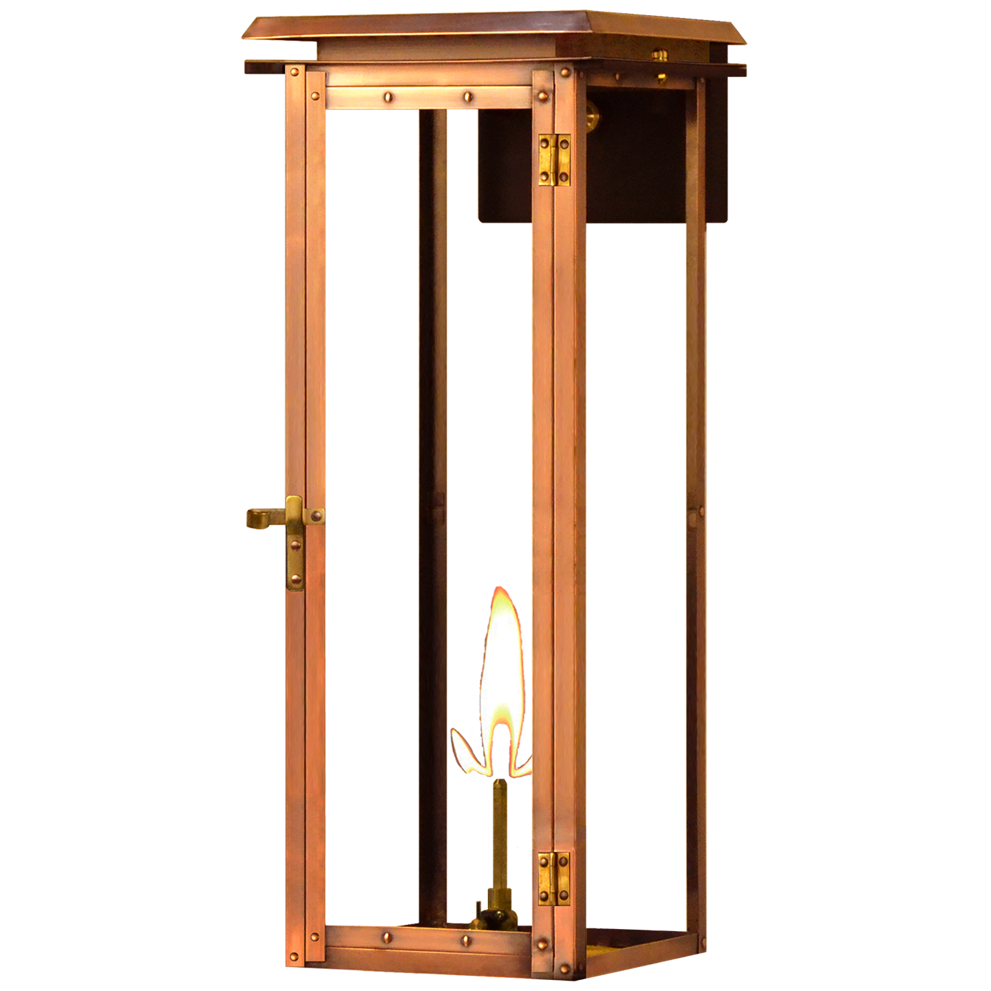Hyland 20.5" Wall Lantern in Antique Copper, Gas