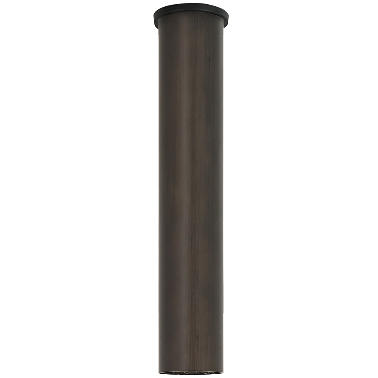 Minimalist Fan Downrod in Aged Pewter 12"