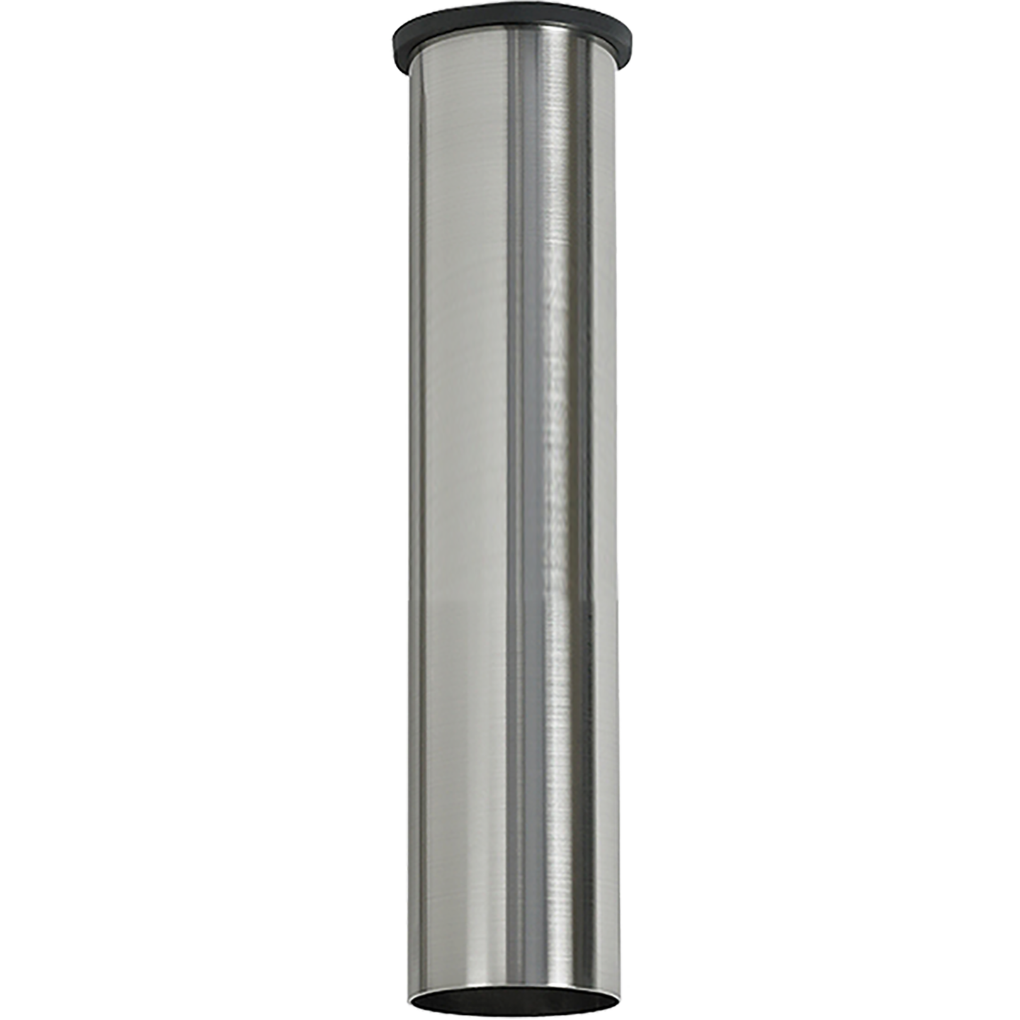 Minimalist Fan Downrod in Brushed Steel 24"