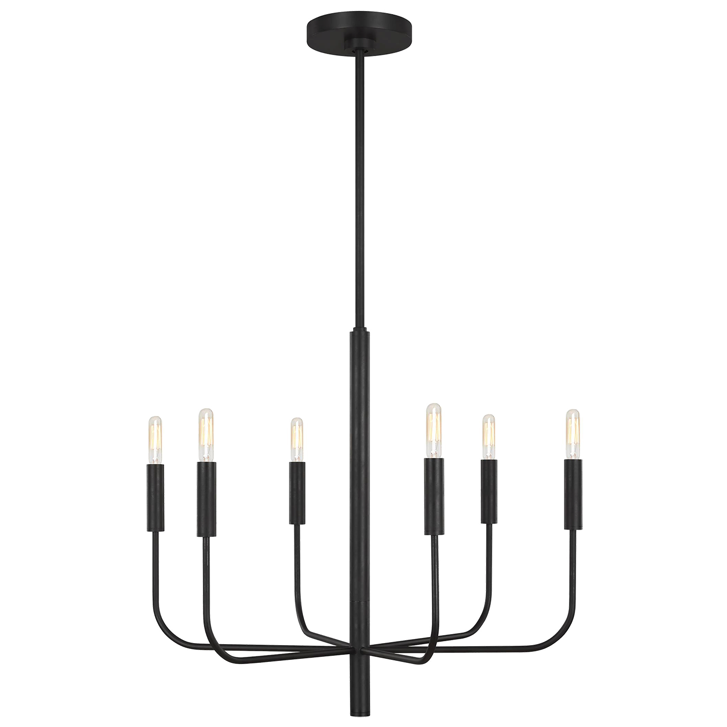 Brianna Small Chandelier in Aged Iron with No Option