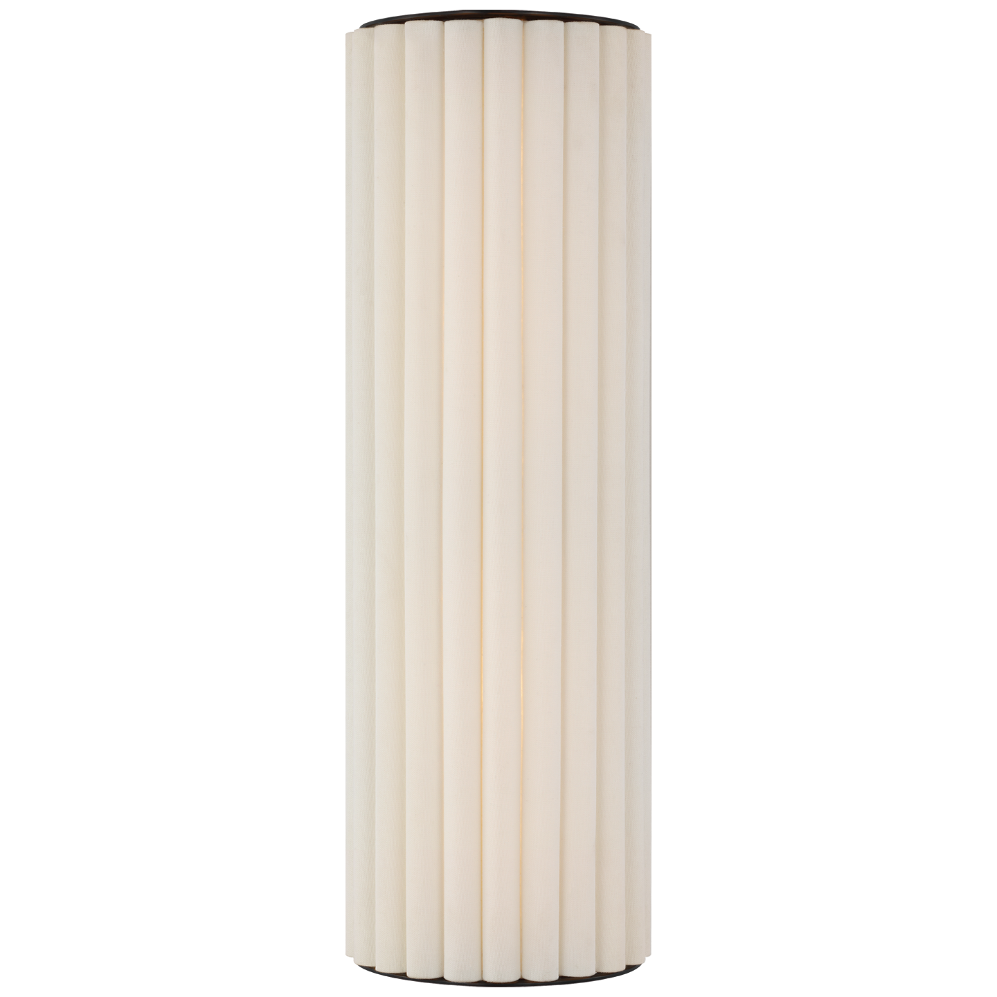 Palati Large Tall Sconce in Bronze with Linen Shade