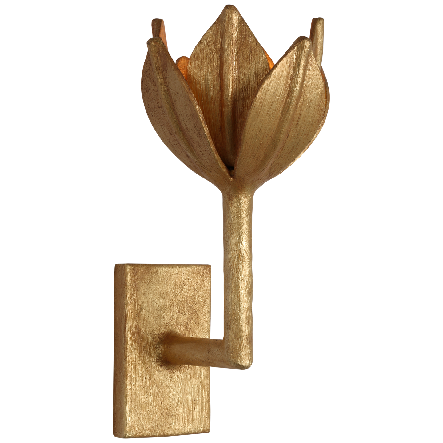 Alberto Small Sconce in Antique Gold Leaf