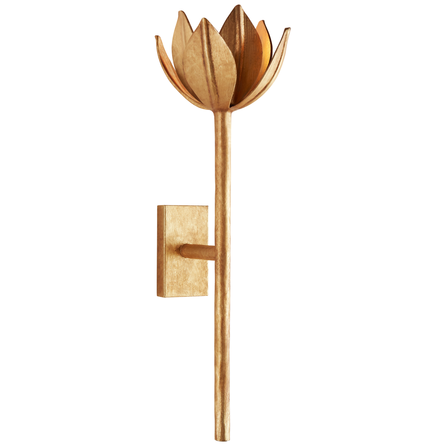 Alberto Medium Sconce in Antique Gold Leaf