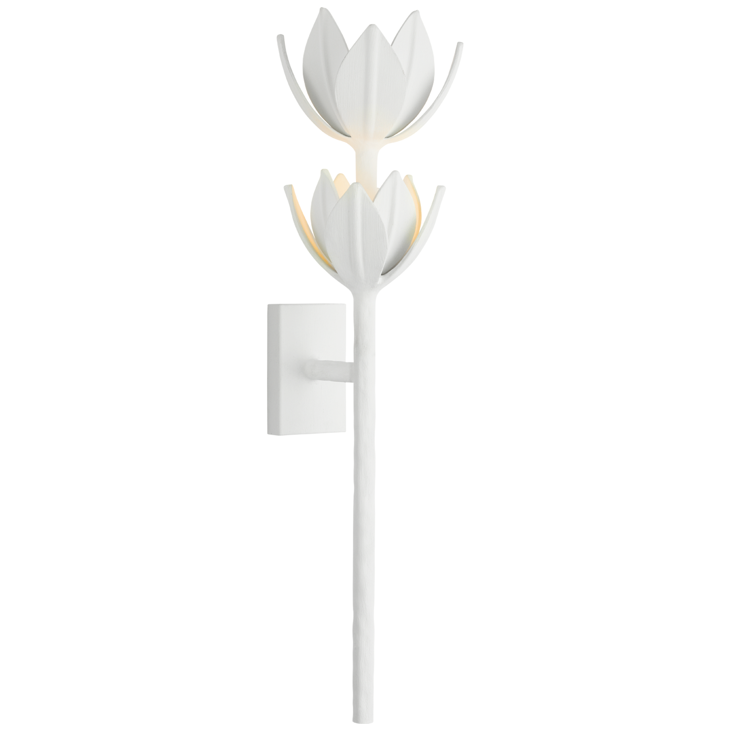 Alberto Large Two Tier Sconce in Plaster White