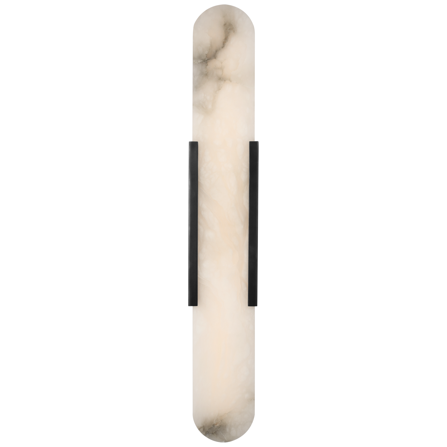 Melange 28" Elongated Sconce in Bronze with Alabaster
