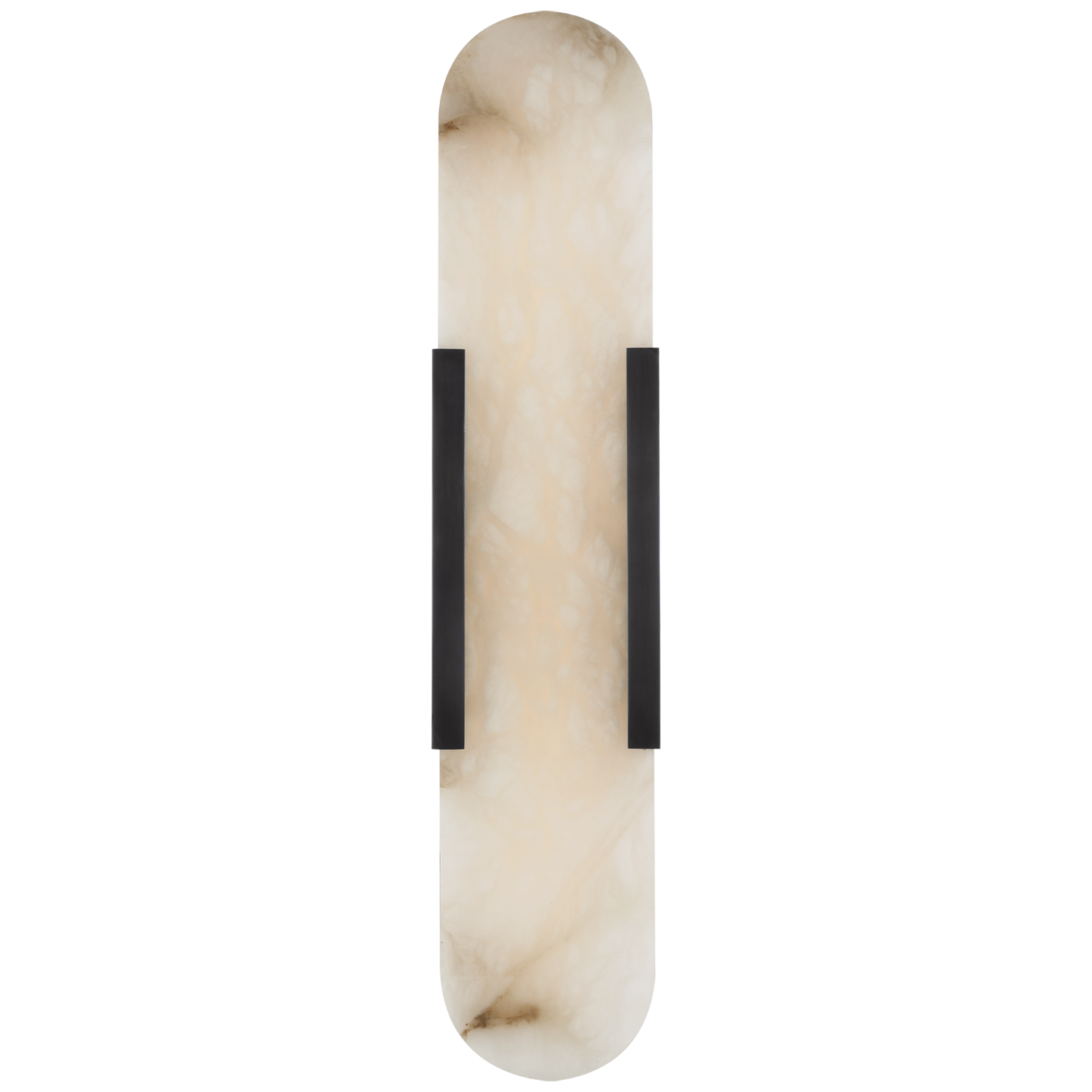 Melange 20" Elongated Sconce in Bronze with Alabaster