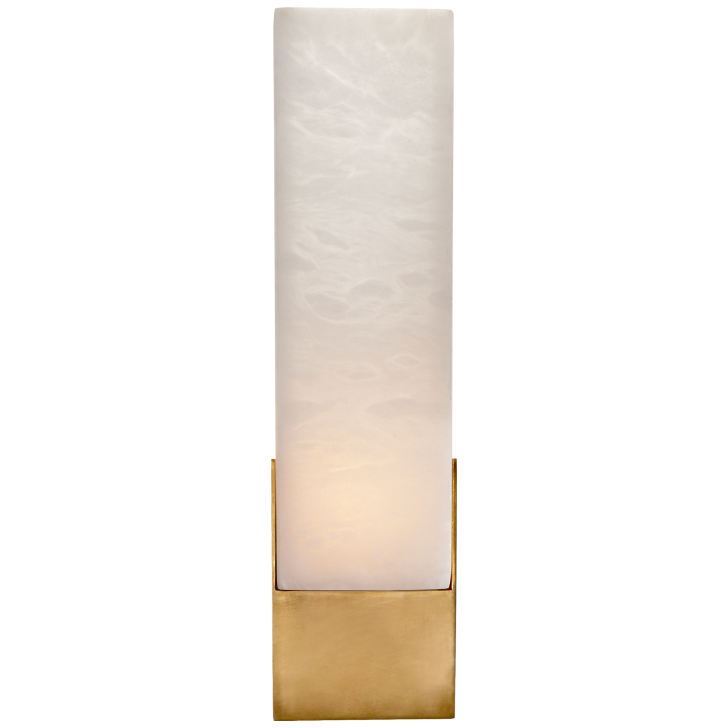 Covet Tall Box Bath Sconce in Antique-Burnished Brass