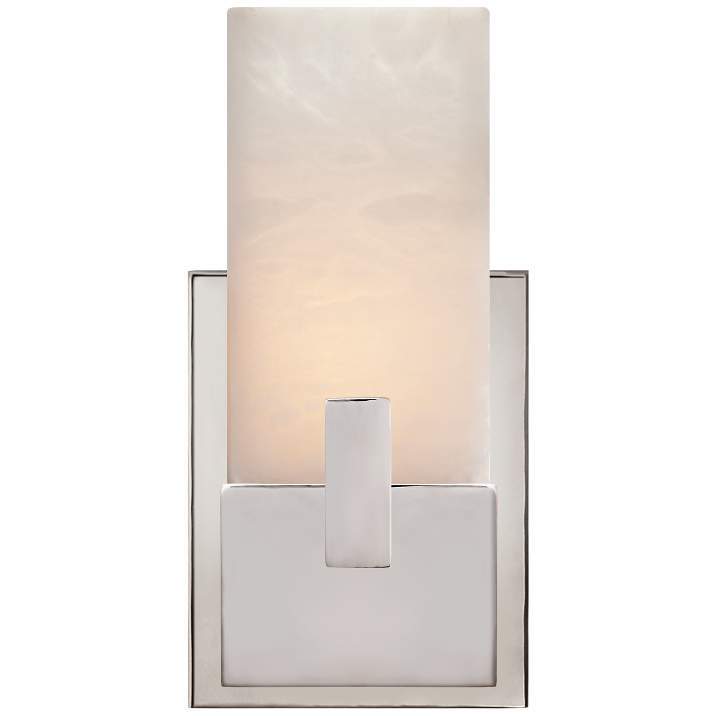 Covet Short Clip Bath Sconce in Polished Nickel