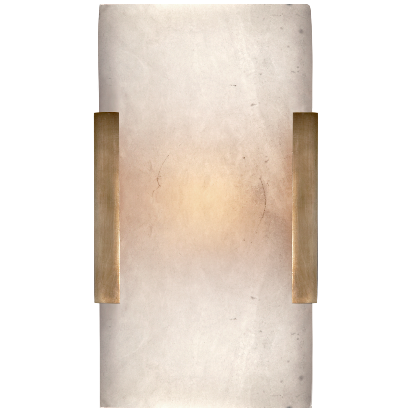 Covet Wide Clip Bath Sconce in Antique-Burnished Brass