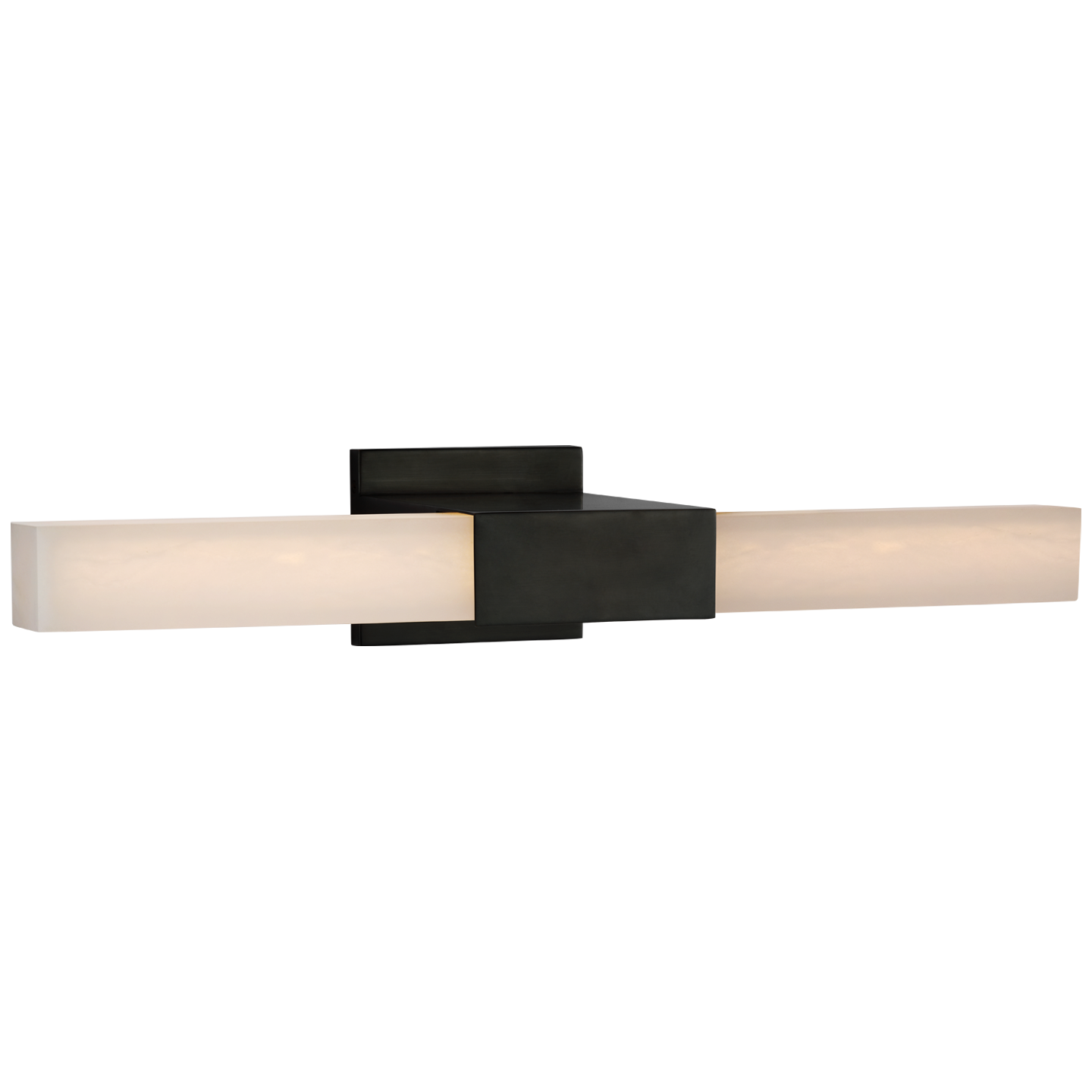 Covet 24" Over The Mirror Bath Light in Bronze with Alabaster