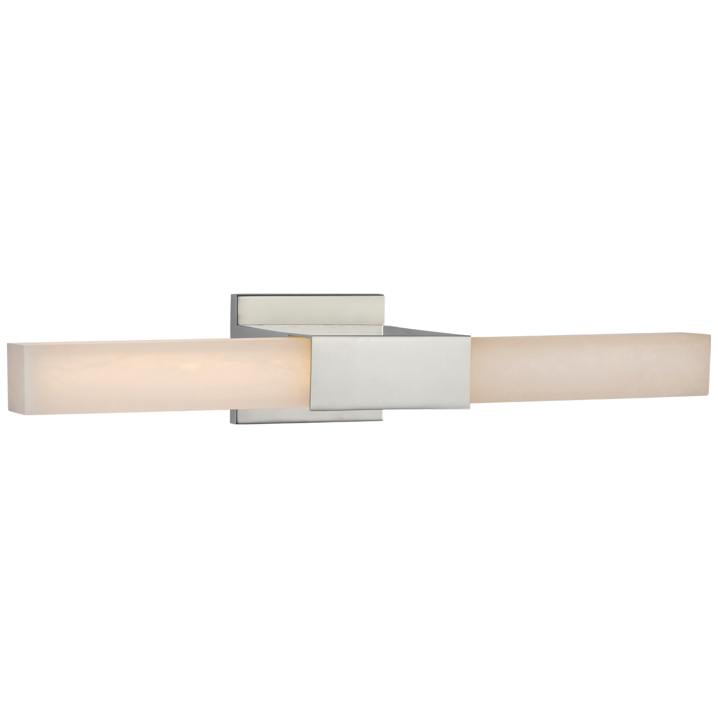 Covet 24" Over The Mirror Bath Light in Polished Nickel with Alabaster