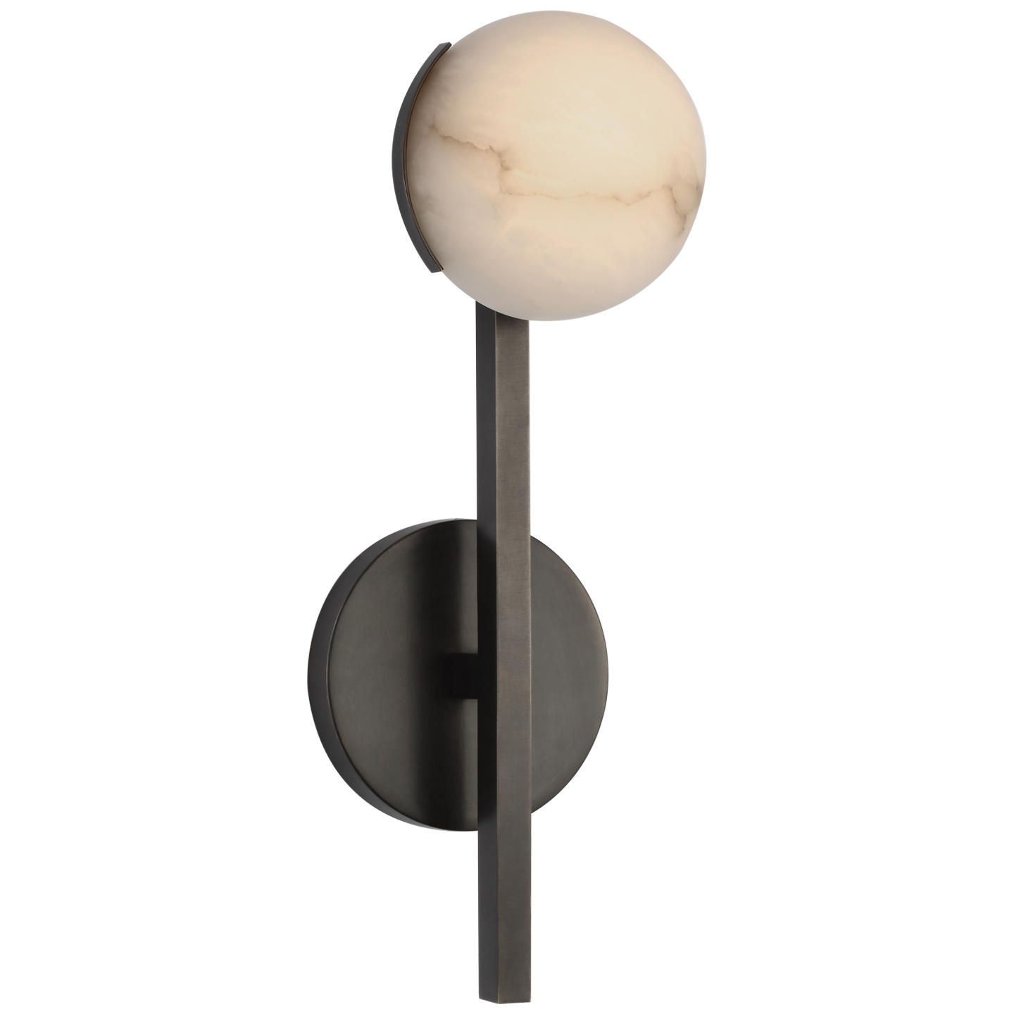 Pedra Petite Tail Sconce in Bronze with Alabaster