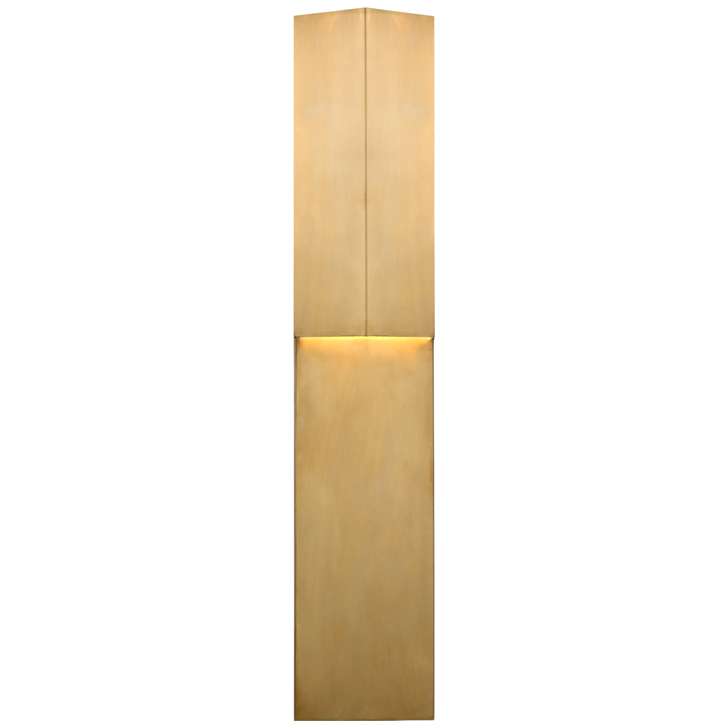 Rega 24" Folded Sconce in Antique-Burnished Brass