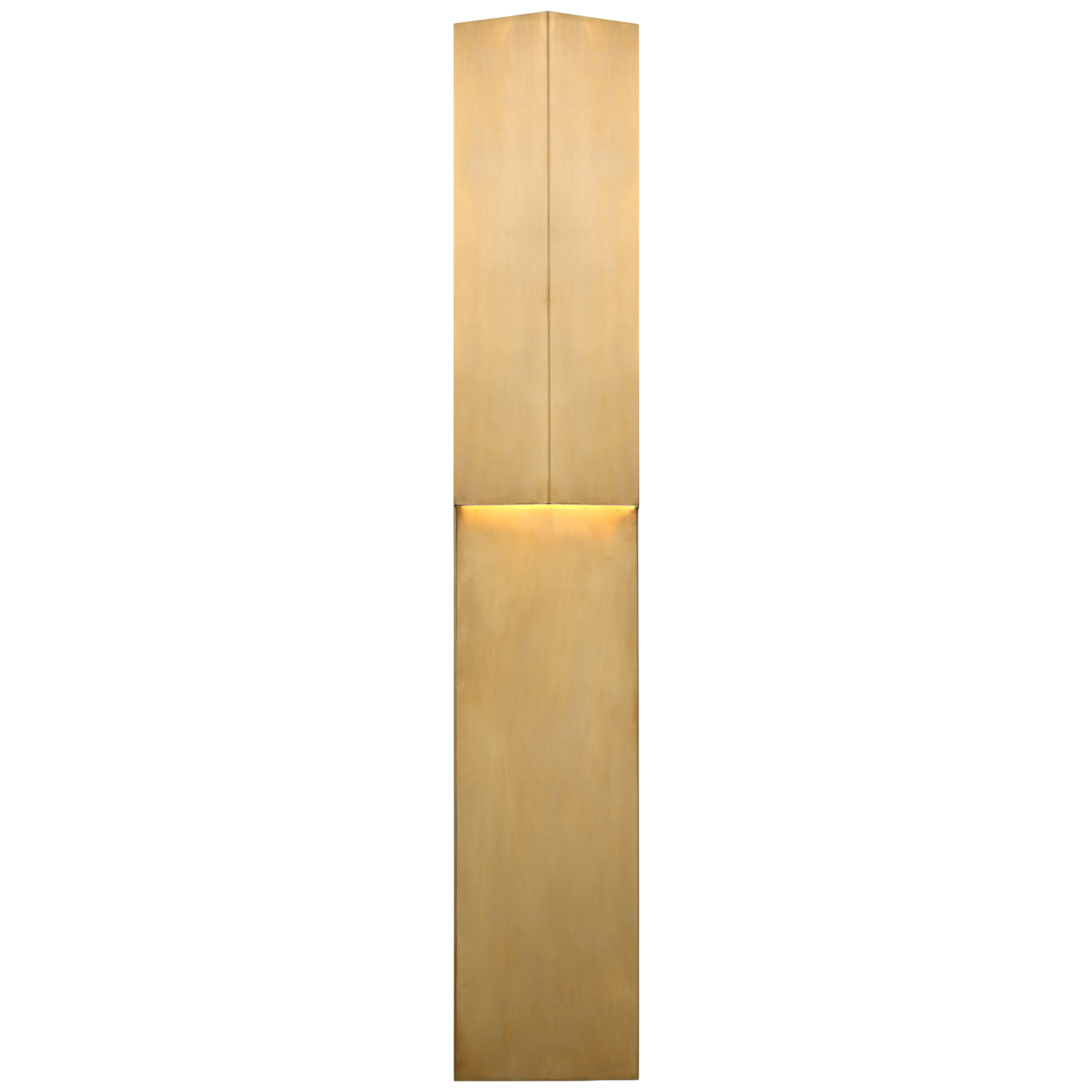 Rega 30" Folded Sconce in Antique-Burnished Brass