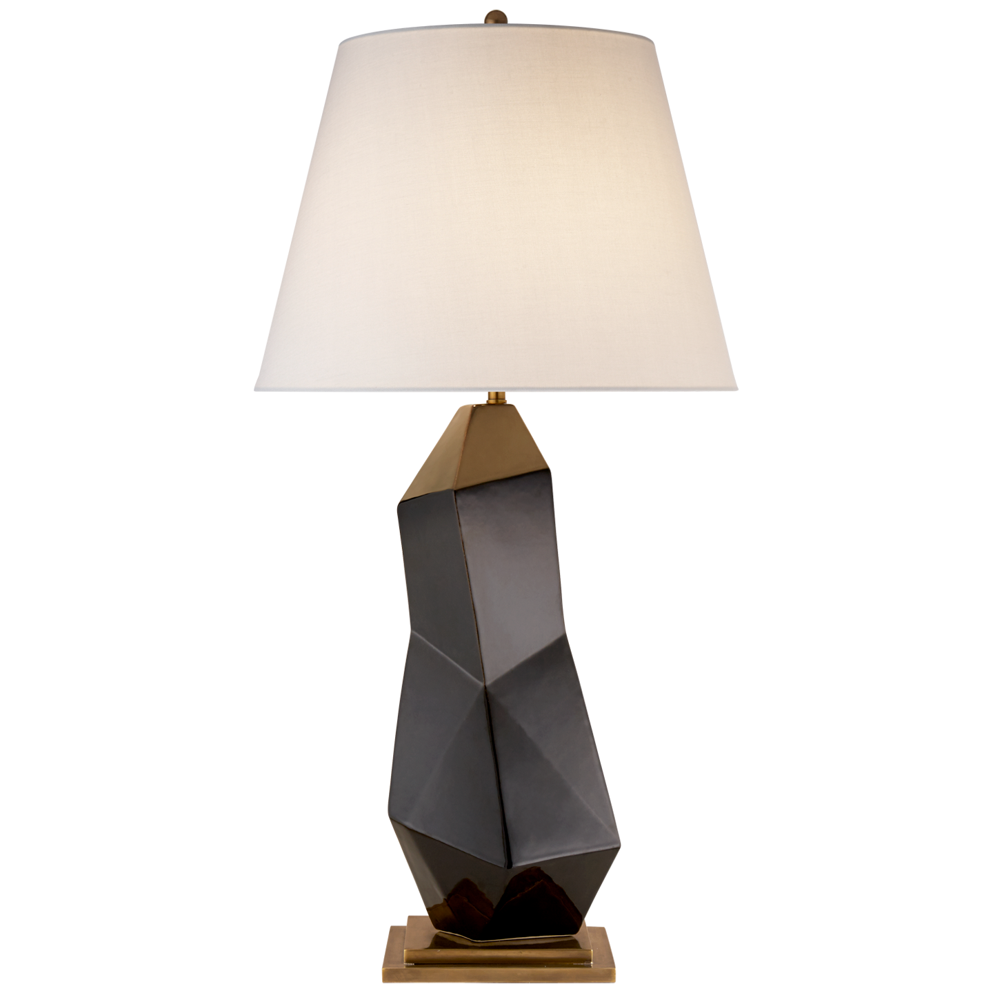 Bayliss Table Lamp in Black with Linen Shade