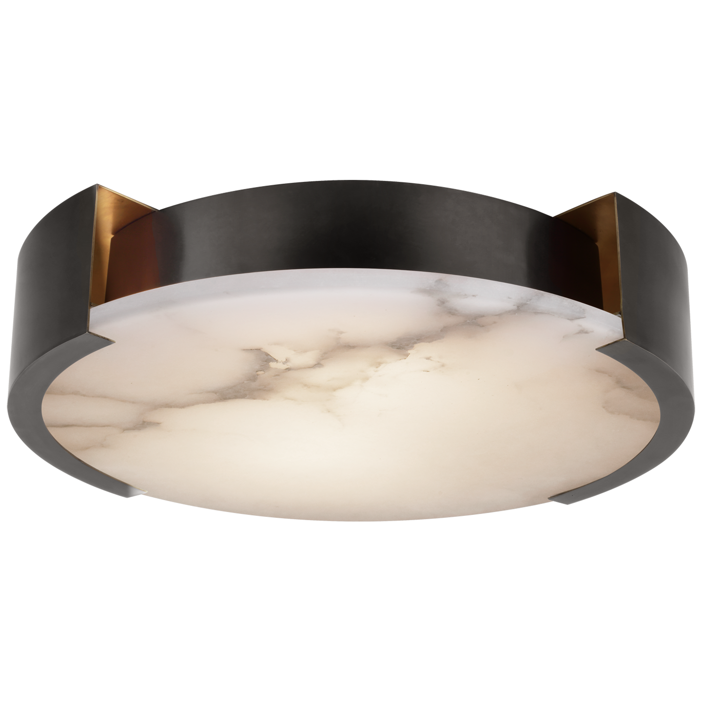 Melange X-Large Flush Mount in Bronze with Alabaster