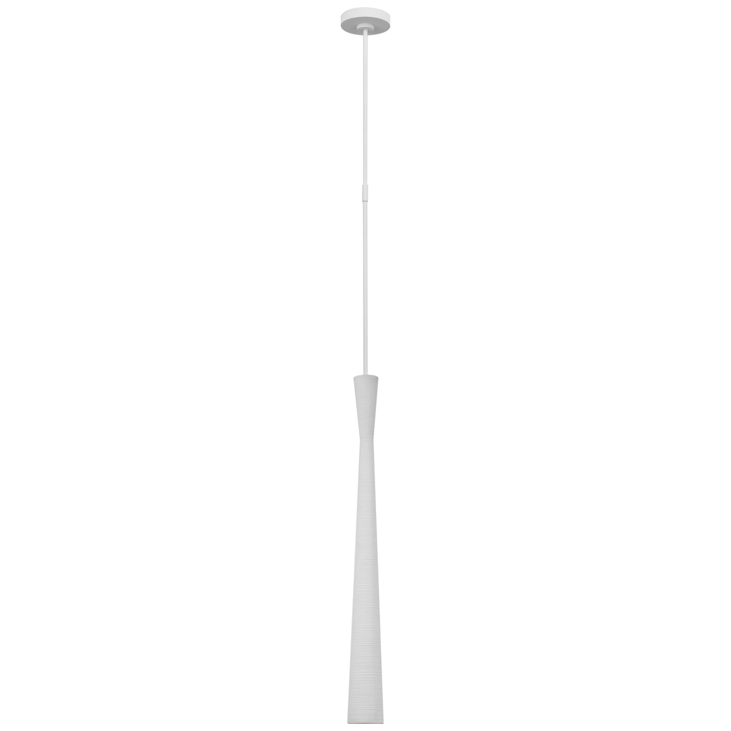 Utopia Tall Pendant in Plaster White