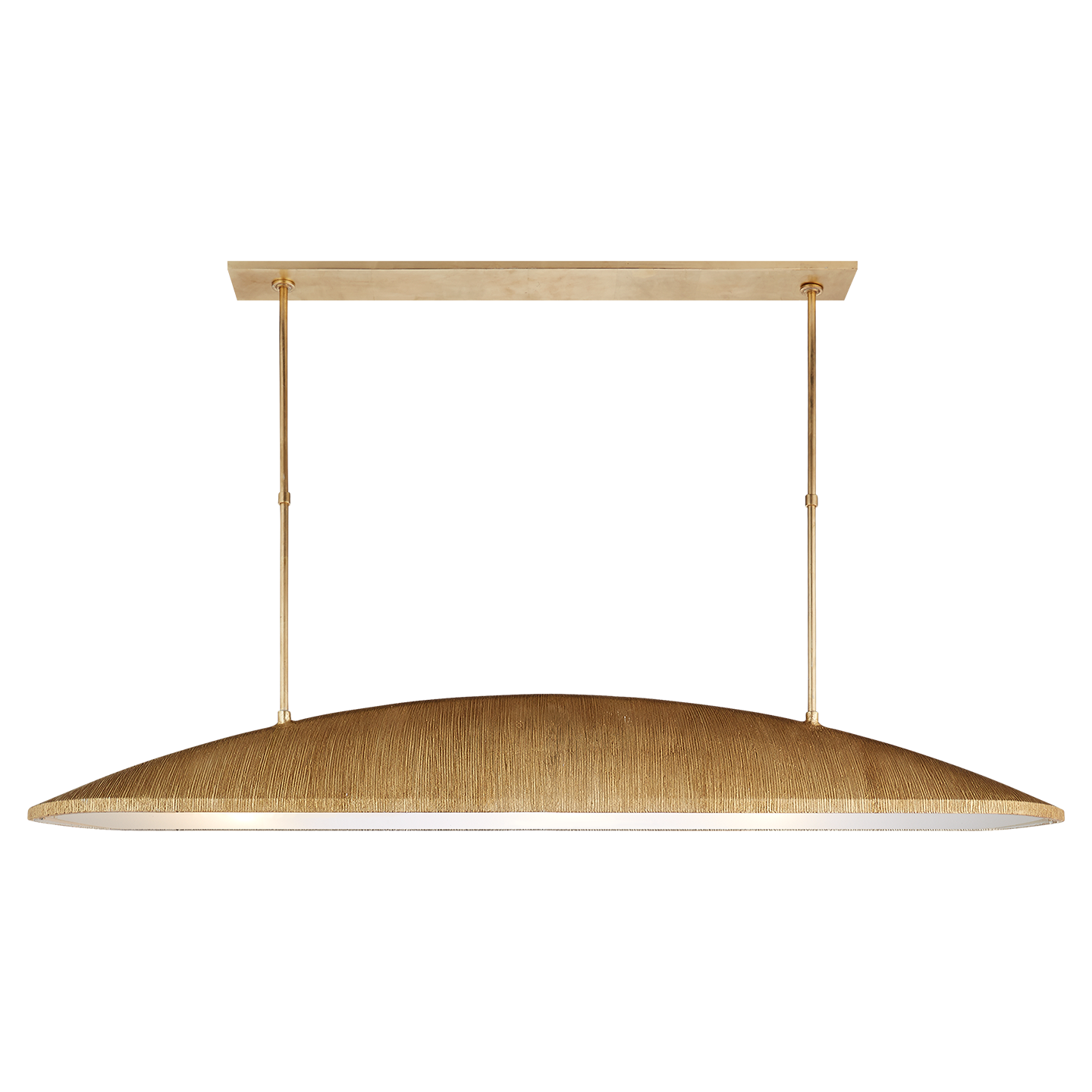 Utopia Large Linear Pendant in Gild with Frosted Acrylic