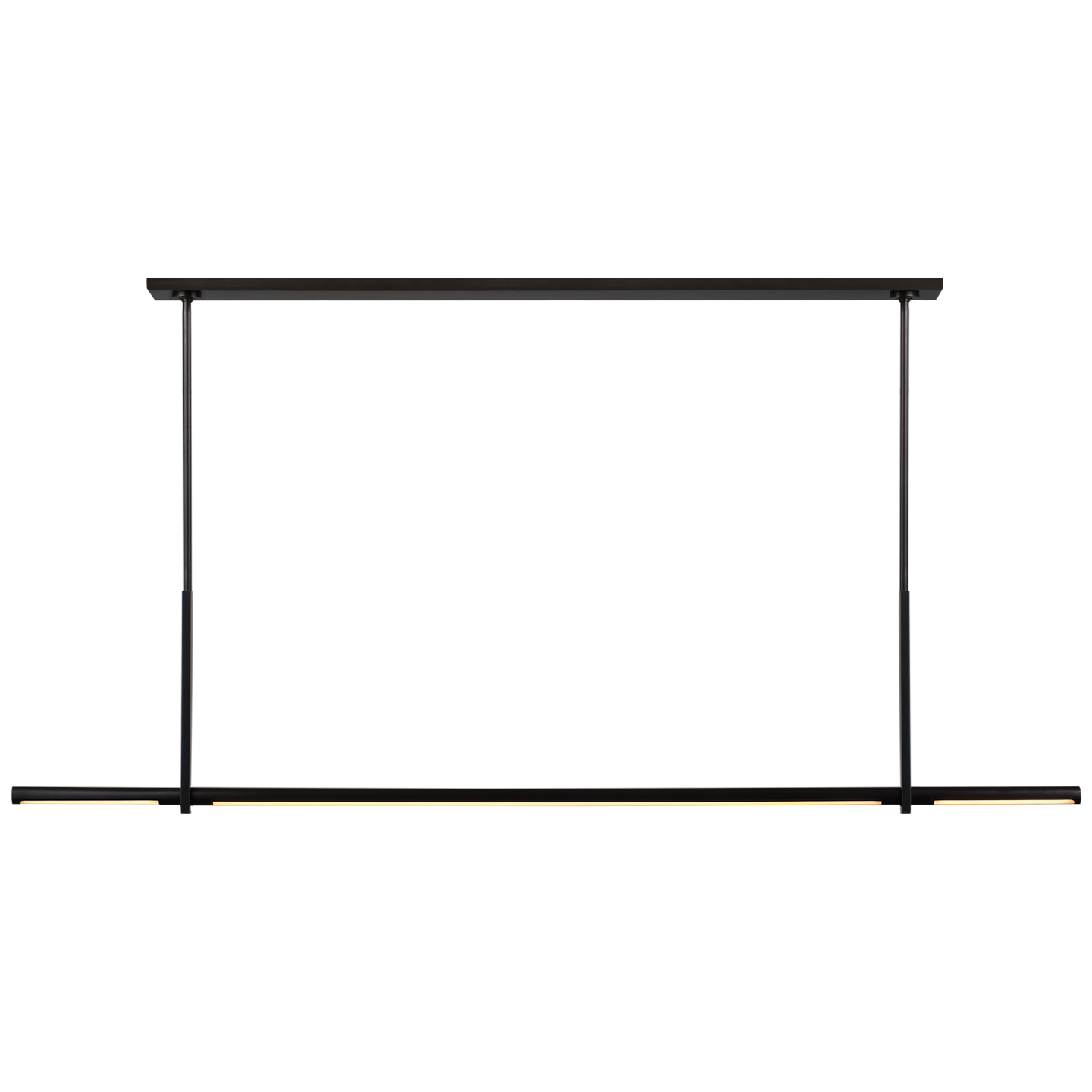 Axis Large Linear Pendant in Bronze